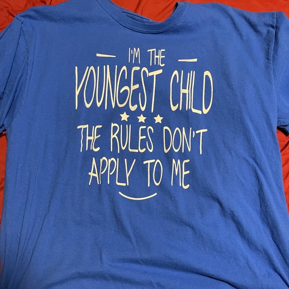 Youngest Child Rules Shirt XL - Picture 1 of 2